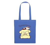 Spreadshirt Pompompurin Drinks Coffee With Muffin Tote Bag, One Size, light blue