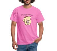 Spreadshirt Pompompurin with Muffin Dressed As Pompompurin Men's T-Shirt, M, Pink