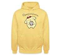 Spreadshirt Pompompurin With Muffin Dressed As Pompompurin Unisex Hoodie, L, lemon yellow