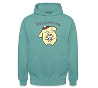 Spreadshirt Pompompurin With Muffin Dressed As Pompompurin Unisex Hoodie, XL, pastel turquoise