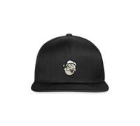 Spreadshirt Popeye Embroidery Design Snapback Cap, One Size, Black/Black