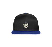 Spreadshirt Popeye Embroidery Design Snapback Cap, One Size, Black/Bright Royal