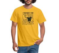 Spreadshirt Popeye I Yam What I Yam Men's T-Shirt, S, Yellow