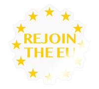 Spreadshirt Rejoin The EU Sticker, 10 x 10 cm, Transparent Glossy