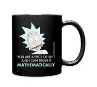 Spreadshirt Rick and Morty Mathematical Proof Quote Mug Coloured Mug, One Size, Black