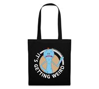 Spreadshirt Rick And Morty Mr Meeseeks It's Getting Weird Mug Tote Bag, One Size, black