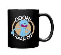 Spreadshirt Rick and Morty Mr Meeseeks Oooh Caaan Do Mug Coloured Mug, One Size, Black