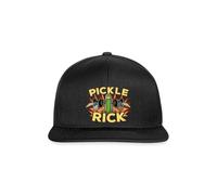 Spreadshirt Rick and Morty Pickle Rick Snapback Cap Black/Black