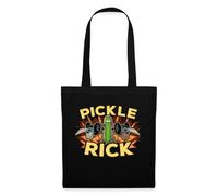 Spreadshirt Rick and Morty Pickle Rick Tote Bag, One Size, Black