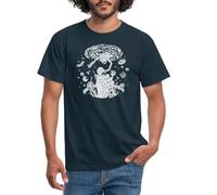 Spreadshirt Rick and Morty Space Portal Men's T-Shirt, S, Navy