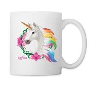 Spreadshirt Schleich bayala Rainbow Unicorn Mare Mug, One Size, White