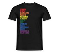 Spreadshirt Science is Real, Black Lives Matter Men’s T-Shirt, M, Black