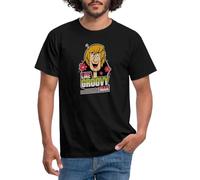 Spreadshirt Scooby-Doo Shaggy Rogers & Quote Like Groovy Man Men's T-Shirt, L, Black
