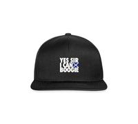 Spreadshirt Scotland Fans Euros. Yes Sir, I Can Boogie Snapback Cap, One Size, Black/Black