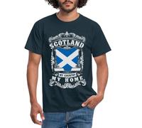 Spreadshirt Scotland My Country My Home Men's T-Shirt, L, Navy