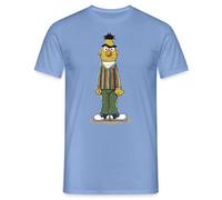 Spreadshirt Sesame Street Bert Pose Men’s T-Shirt, M, Carolina Blue