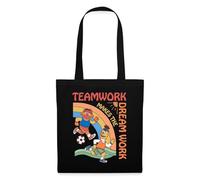 Spreadshirt Sesame Street Design Teamwork With Ernie And Bert Tote Bag, One Size, black