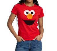 Spreadshirt Sesame Street Elmo Costume Women's T-Shirt, L, red