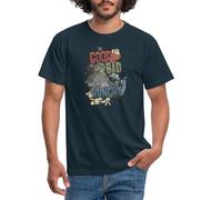Spreadshirt Sesame Street Good Bad and The Hungry Men's T-Shirt, XL, Navy