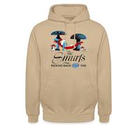 Spreadshirt Smurfs Retro Design With Sleeping Smurf Unisex Hoodie Beige