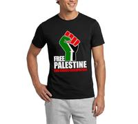 Spreadshirt Solidarity with Palestine - Supportive Design to End Israeli Occupation Men’s T-Shirt, L, Black