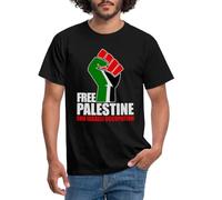Spreadshirt Solidarity with Palestine - Supportive Design to End Israeli Occupation Men's T-Shirt, M, Black