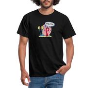 Spreadshirt Spongebob Squarepants Gary The Snail Meow Men's T-Shirt, 3XL, Black