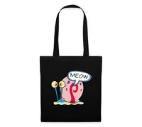Spreadshirt SpongeBob SquarePants Gary The Snail Meow Tote Bag, One Size, black