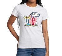 Spreadshirt Spongebob Squarepants Gary The Snail Meow Women's T-Shirt White