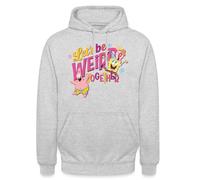 Spreadshirt SpongeBob SquarePants Let's Be Weird Together Unisex Hoodie, XXL, light heather grey