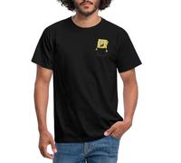 Spreadshirt Spongebob Squarepants Pocket Spongebob Men's T-Shirt, M, Black