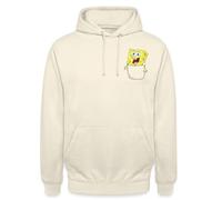 Spreadshirt SpongeBob SquarePants Pocket SpongeBob Unisex Hoodie Vanilla