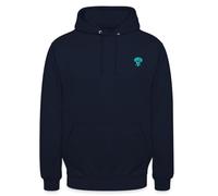 Spreadshirt SpongeBob SquarePants Squidward Embroidery Unisex Hoodie Navy