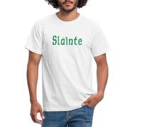 Spreadshirt St Patrick's Day Slainte Irish Toast Men's T-Shirt, XXL, White