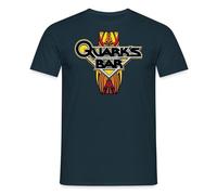 Spreadshirt Star Trek Deep Space Nine Quark's Bar Men’s T-Shirt, XL, Navy