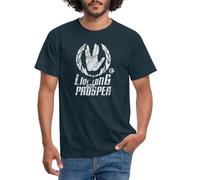 Spreadshirt Star Trek Discovery LLAP Vulcans Men's T-Shirt, S, Navy