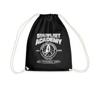 Spreadshirt Star Trek Discovery Starfleet Academy Drawstring Bag, One Size, Black