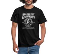 Spreadshirt Star Trek Discovery Starfleet Academy Men's T-Shirt, L, Black