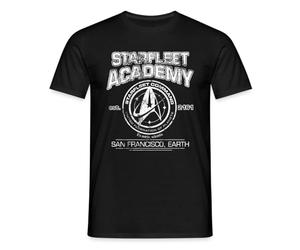 Spreadshirt Star Trek Discovery Starfleet Academy Men's T-Shirt, M, Black