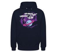 Spreadshirt Star Trek Enterprise Planet Unisex Hoodie Navy