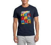 Spreadshirt Star Trek The Next Generation Characters Men's T-Shirt, XXL, Navy