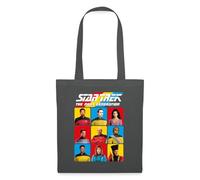 Spreadshirt Star Trek The Next Generation Characters Tote Bag, One Size, graphite grey