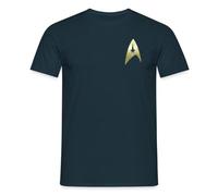 Spreadshirt Star Trek The Original Series Crew Uniform Men’s T-Shirt, 4XL, Navy