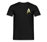 Spreadshirt Star Trek The Original Series Crew Uniform Men’s T-Shirt, M, Black
