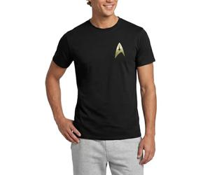 Spreadshirt Star Trek The Original Series Crew Uniform Men’s T-Shirt, XL, Black