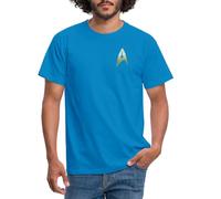 Spreadshirt Star Trek The Original Series Crew Uniform Men's T-Shirt, 4XL, Royal Blue