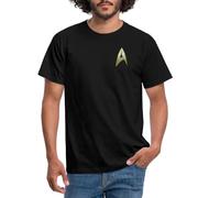 Spreadshirt Star Trek The Original Series Crew Uniform Men's T-Shirt, S, Black