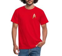 Spreadshirt Star Trek The Original Series Crew Uniform Men's T-Shirt, XL, red