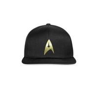 Spreadshirt Star Trek The Original Series Crew Uniform Snapback Cap, One Size, Black/Black