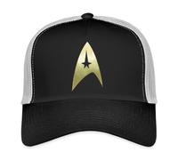 Spreadshirt Star Trek The Original Series Crew Uniform Trucker Cap, One Size, Black/Stone Grey